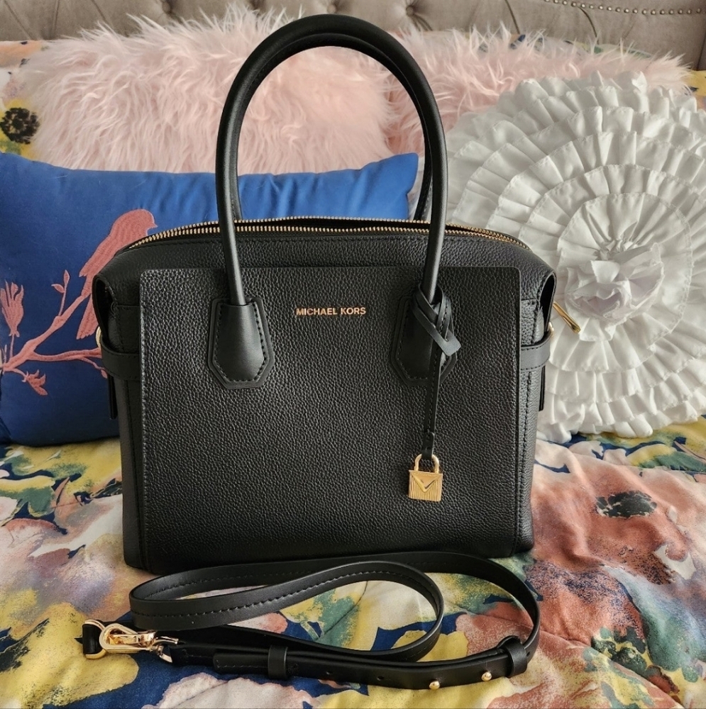 Michael Kors Black Leather Handbag